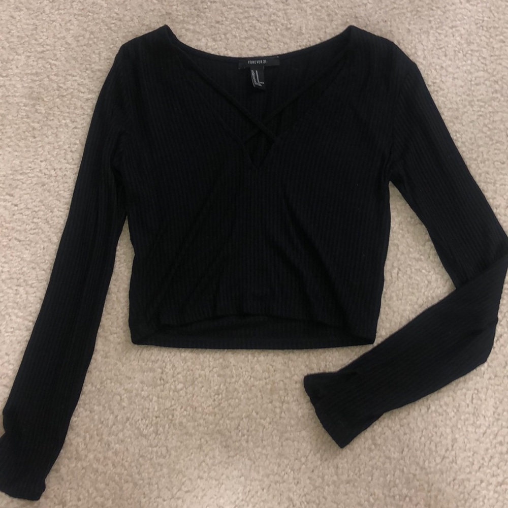 Cropped Forever 21 Long Sleeve